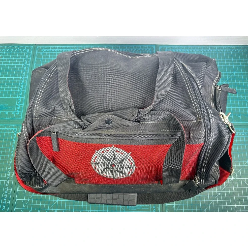 VTG 1997 Marlboro Unlimited Gear Duffle Bag Red Black Compass Logo Travel Gym
